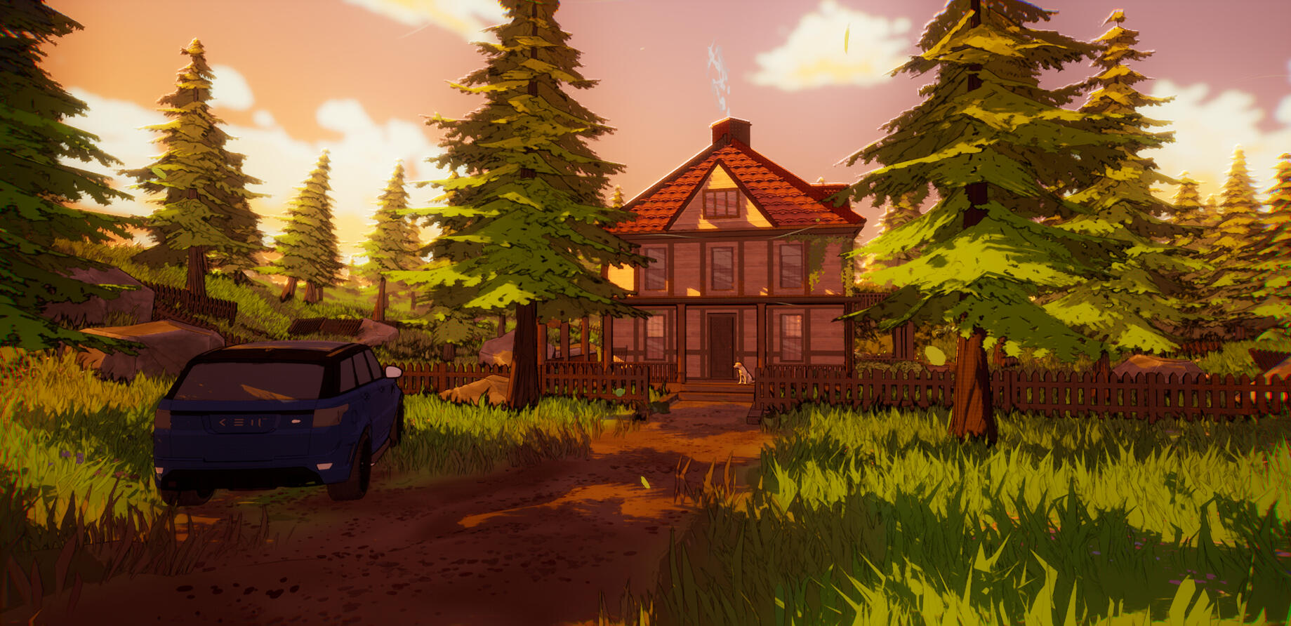 Exterior area of environment